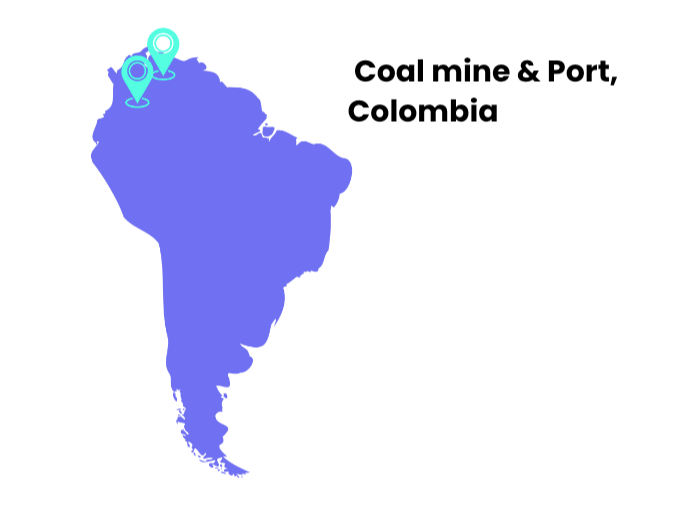 Coal Mining Site and Port Colombia